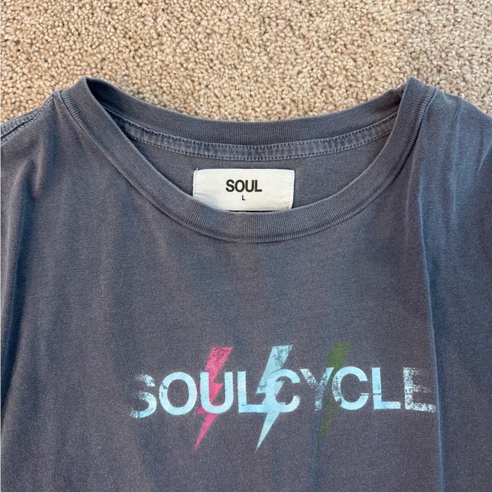 SoulCycle dark blue Tee with Vibrant Logo